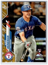 #437 Scott Heineman Texas Rangers RC 2020 Topps Gold Star Parallel