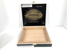 Hand Made Sancho Panza Double Maduro Cigar Box Humidor Hinged Flip Top Honduras