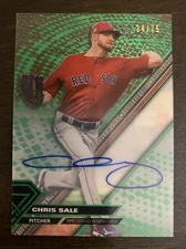 Chris Sale🔥2017 Topps High Tek Green AUTO #HT-CSA 34/75 NM Red Sox Braves