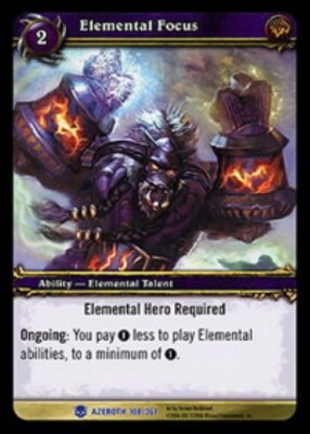 WORLD OF WARCRAFT - ELEMENTAL FOCUS X3 - AZEROTH - EN