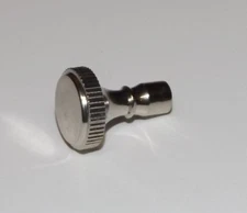 NICKEL PLATED SOLID BRASS KNOB FOR TURN KNOB SWITCH LAMP PART NEW 21007NJB