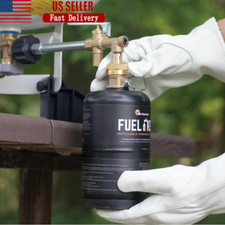 Refillable 1lb Propane Tank Empty Fuel Keg Eco-Friendly Portable Cylinder Steel