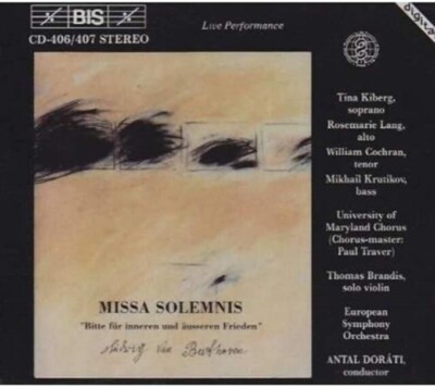Various - Beethoven: Missa Solemnis Live Performance 2 CD Classical VGC