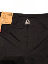 New Reebok REW184LE06006 Flexible 7/8 Legging Black Sz XS