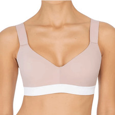 Natori Dynamic Convertible Contour Sports Bra - Rose Beige/White - 36G