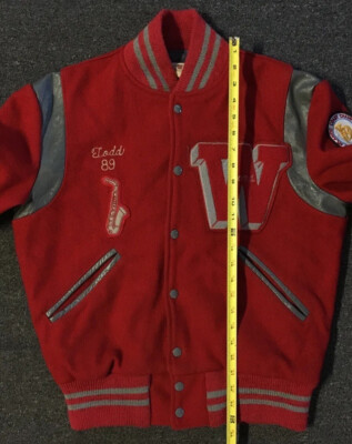 Vtg 80s Varsity Letterman Band Jacket S USA School Track Vtg 80s Varsity Letterman Band Jacket S USA School Track