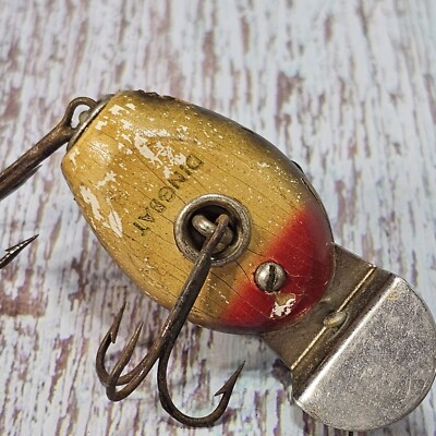 Leurre Vintage Rare Creek Chub Giant #6034 En Bois - Boîte D'origine, Occasion - Pêche Eau Douce