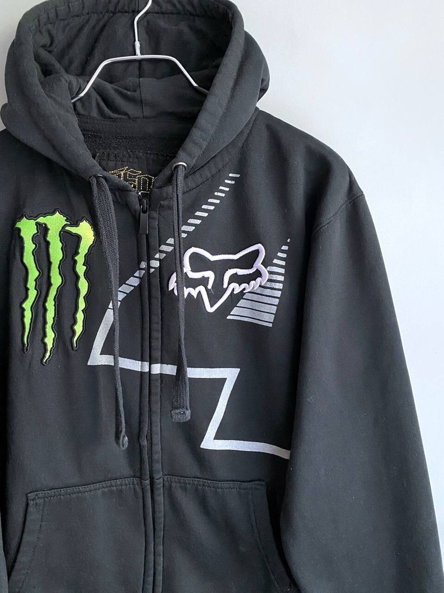 Vintage Fox Racing Monster Energy Ricky Carmichael #4 Y2K Full Zip