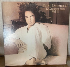 LP Neil Diamond 12 Greatest Hits Vol. II Vinyl VG Insert Cover 1982 Columbia
