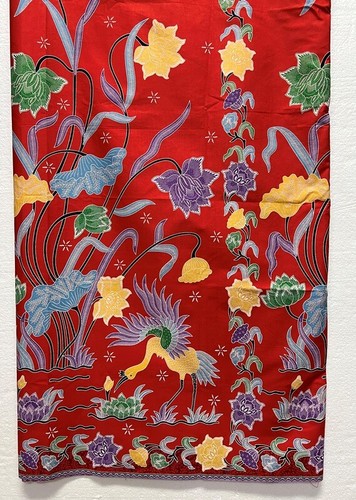 Women's Thai Cotton Batik Tube Sarong Flora Pattern Ready to Wear 43'' X 2 m. - Picture 6 of 18
