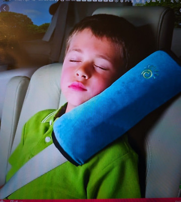 CHILDRENS SAFETY SEAT BELT PILLOW, CAR PLUSH BREATHABLE SHOULDER CUSHION PILLOW