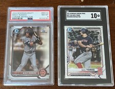 Red Sox Prospects Graded Lot: PSA 8 Mikey Romero & SCG 10 Nick Yorke