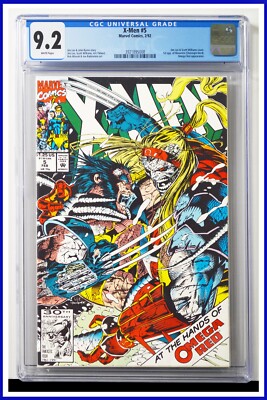 X-Men #5 CGC Graded 9.2 Marvel February 1992 White Pages Comic Book.