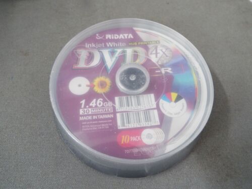 Sealed RIDATA 4X Mini DVD-R Blank Media 1.46GB 10 Pack Spindle - GameCube - Picture 1 of 6