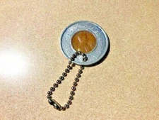 Las Vegas Club Good Luck Encased Penny Key Chain 1971-D Las Vegas Nevada