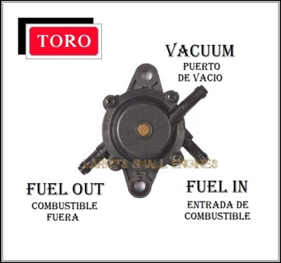 Toro Fuel Pump 139-0684 Exmark Quest, TimeCutter TORO 127