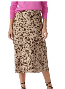 leopard skirt j crew