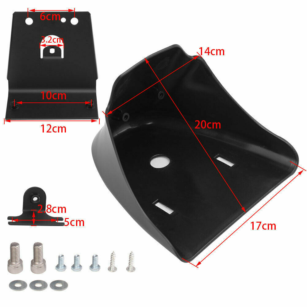 Spoilers Zwarte Motorfiets Kin Kuip Spoiler Trim Cover Voor Harley Voor Sportster 883 1200 Custom XL883C XL1200C ABS Plastic Kuip(Color:Matte Black