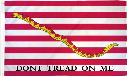 First Navy Jack 3x5ft Poly Flag U.S. Navy Jack Dont Tread on Me Historical Flag - 第 1/3 張圖片
