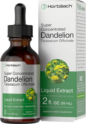Dandelion Root Extract | 2 Fl Oz | Super Concentrated | Alcohol Free Liquid Tinc