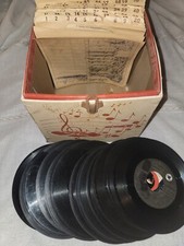 Vintage Find Platter-pak Record Carrying Storage Case W/ 35 Records 45s READ