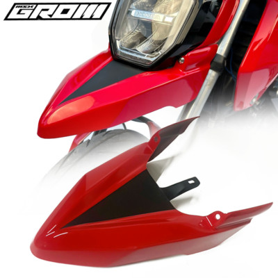FRONT RED MOTARD FENDER FAIRING WING COVER FOR HONDA MSX 125 GROM 125 2021-2024
