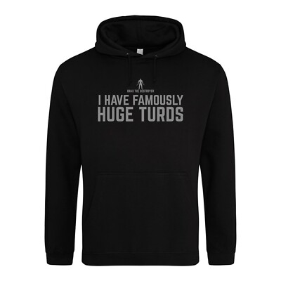 Drax the Destroyer - Huge Turds - Guardians Quote Black Hoodie/Hooded Sweatshirt
