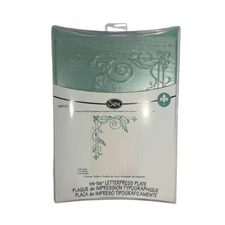 Sizzix Ink-its Letterpress Plates, Model 657072 Corner Trellis - NEW