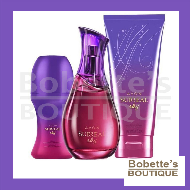 Surreal Sky Avon Gamme Parfumée Féminine Brume de Corps et Douche
