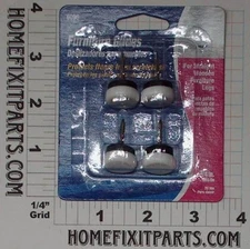 NAIL-ON GLIDE SILENT 3/4 In Flat Silent 4 Pieces per pack Soft Touch by Waxman