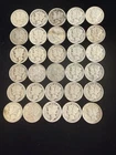 Mercury Dimes Mixed Dates 90% Silver 30 Coin Lot