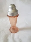 VINTAGE PINK DEPRESSION GLASS CHERRY BLOSSOM PATTERN SINGLE SHAKER GREAT