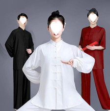 Unisex Tai Chi Suit Morning Exercise Uniform Cotton Kung Fu wushu Clothing Suit