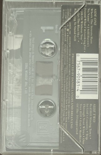 U2 - The Joshua Tree Cassette Tape 1987 Island Records VG+ - Picture 2 of 2