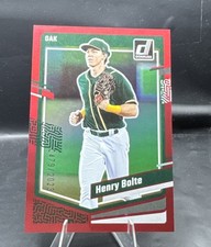 2023 Donruss Henry Bolte #140 Holo Red Oakland Athletics #/2023 CF
