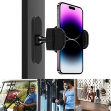 Strong Magnetic Phone Holder for Gym Golf Cart 360 Rotation Phone Holder Mount