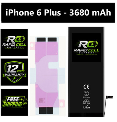 Replacement Battery for iPhone 6 Plus 3680 mAh High Capacity A1522 A1524 A1593