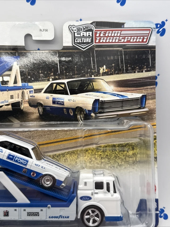 Hot Wheels, Team Transport, 65 Ford Galaxie y Ford C-800., , , escala 1/64  Foto 4 de 4