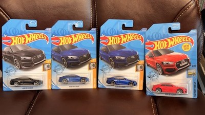 Hot Wheels Audi RS5 Coupe 118/250 HW Turbo Blue Red Black Lot Of 4