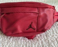 Nike Air Jordan Red Belt Bag Fanny Pack with Zipper Accent