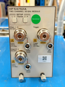 HP - Agilent - Keysight 54752A 50 GHz dual channel electrical module