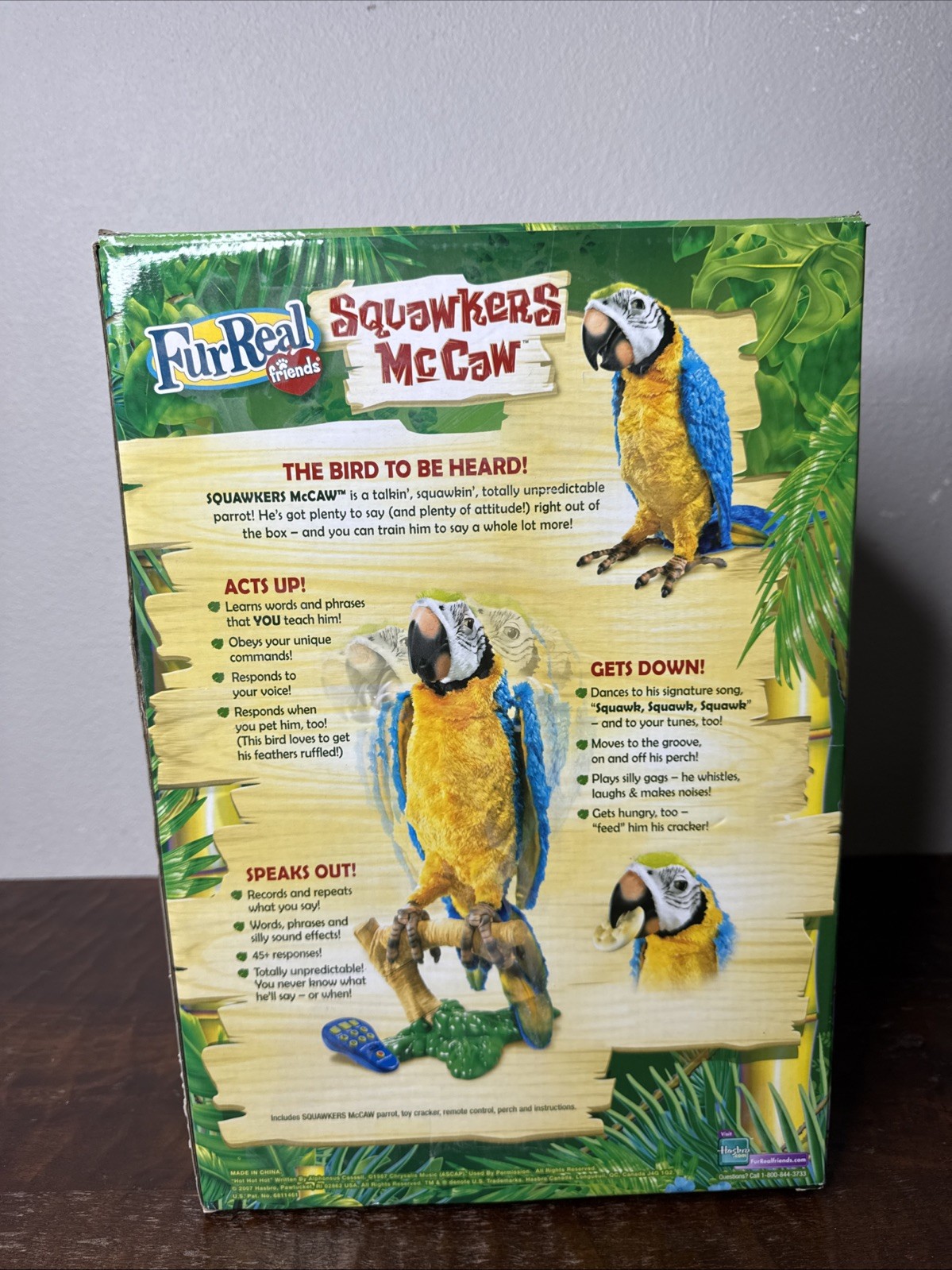 NEW FurReal Friends Squawkers McCaw Remote Controlled Interactive Parrot VIDEO