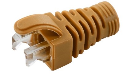 MicroConnect CONB65O Zugentlastungsstiefel - Orange 6,5 mm 100 Stück Cat5e/Cat6/Cat6A