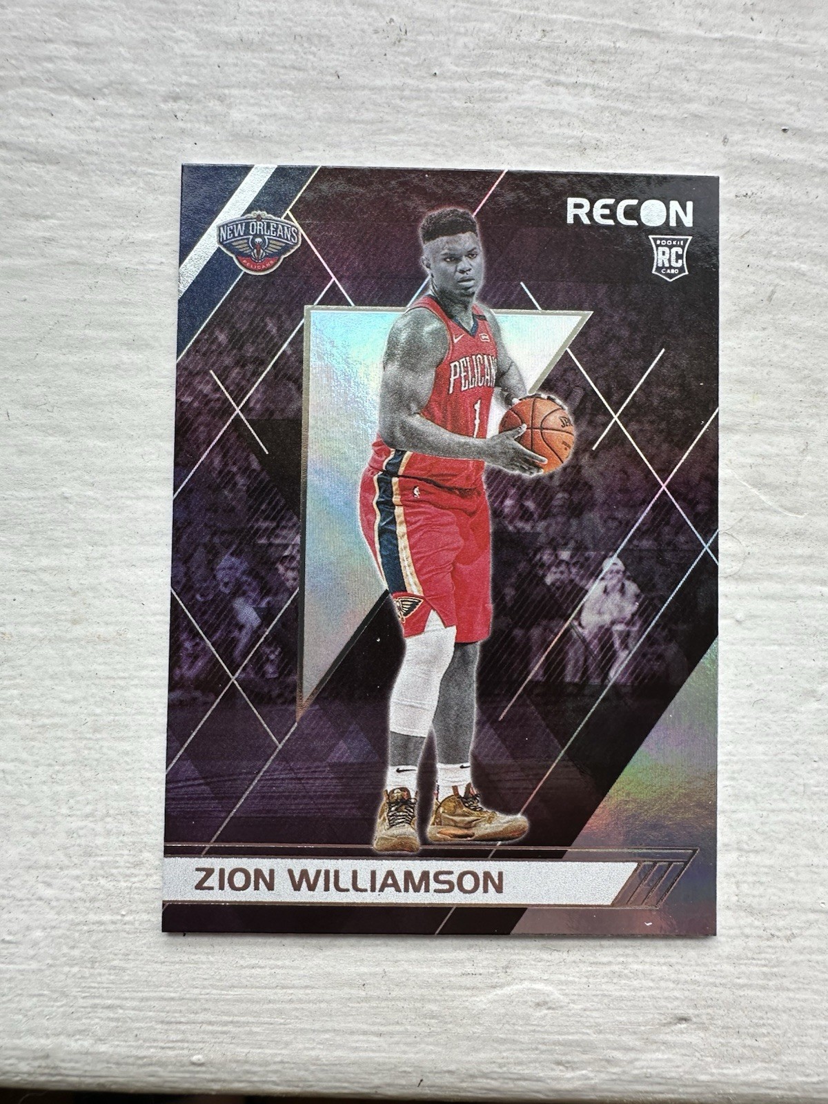 2019-20 Panini Chronicles Recon Zion Williamson Rookie RC #292, Pelicans