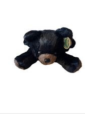New The Bearington Collection Kids Black Bear Plush Stuffed Animal Toy Size 16"