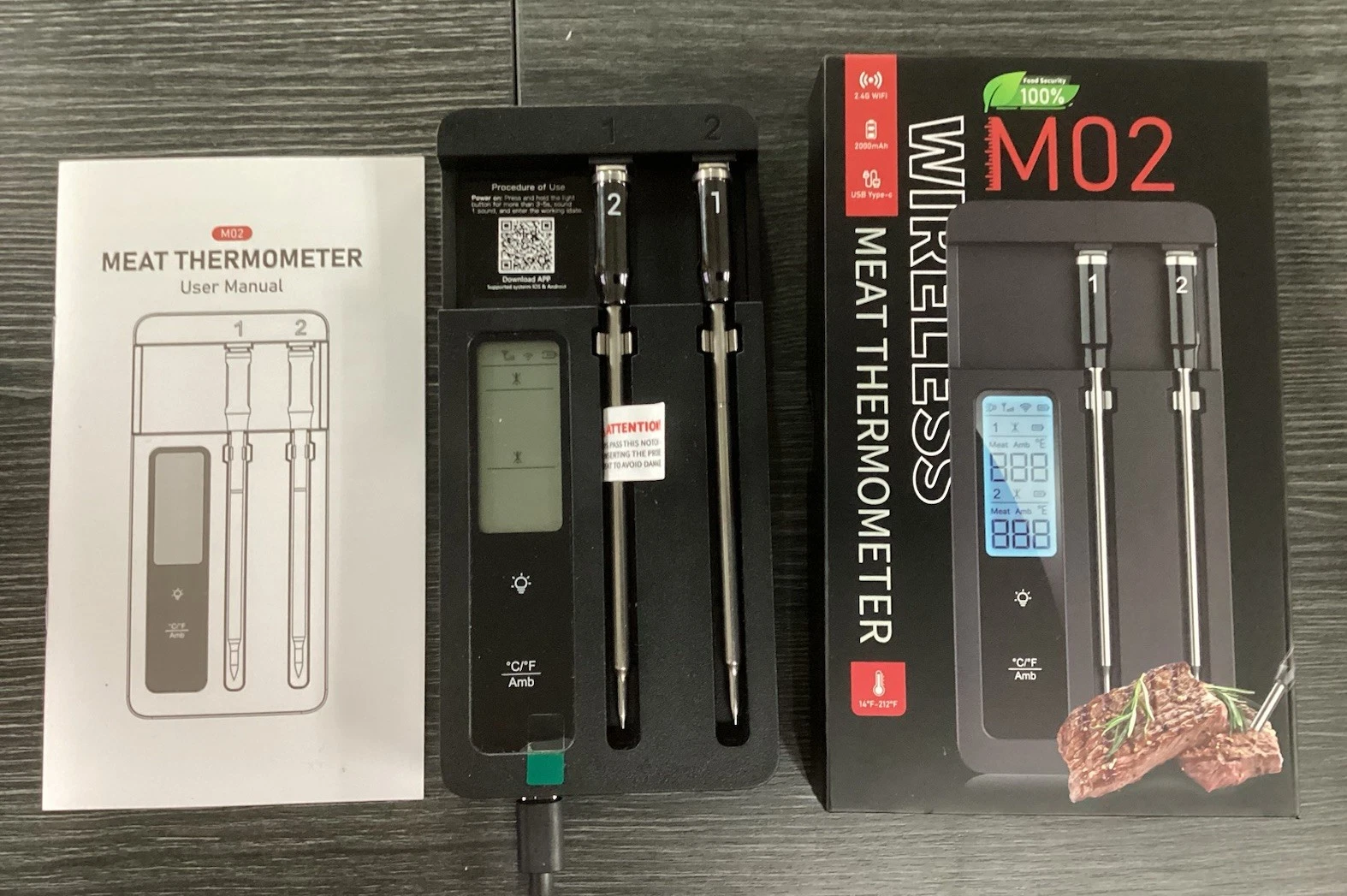 M02 Wireless Meat Thermometer