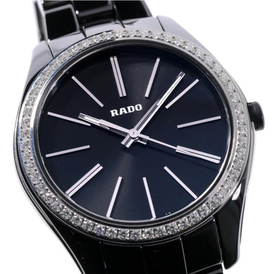 RADO Hyperchrome R32312152 129.0312.3 Diamant Quarz Schwarz Keramik Damenuhr