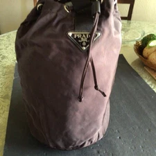 Vintage Prada Nylon Bucket Shoulder Bag 