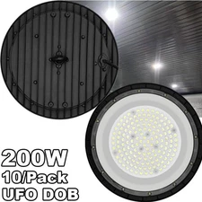 UFO High Bay Light 200W Factory Warehouse Commercial Light Fixtures 10Pack 