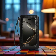 Women’s Crossbody Touch Wallet Bag – Phone Purse with Clear Screen Window